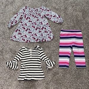 12-18 month dress, top & leggings